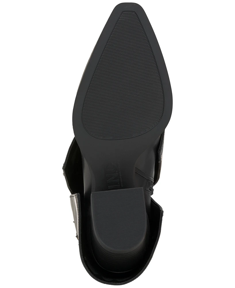 I.n.c. International Concepts Women's Jadiza Fold-Over Cuffed Cowboy Boots, Created for Macy's