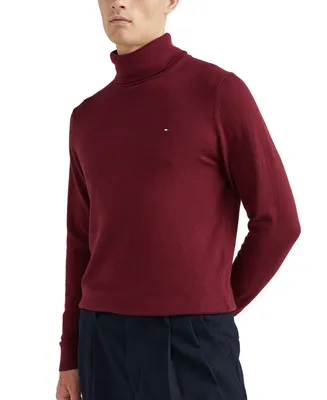 Tommy Hilfiger Men's Regular-Fit Pima Cotton Cashmere Blend Solid Turtleneck Sweater