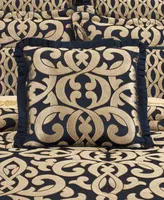 J Queen New York Biagio Square Embellished Decorative Throw Pillow, 20"