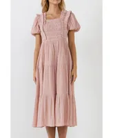 English Factory Women's Smocked Midi Dress