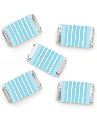 Stripes - Mini Candy Bar Wrapper Stickers - Simple Party Favors