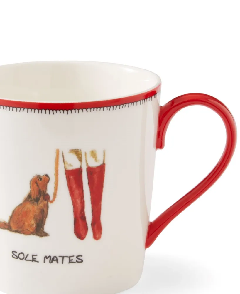 Kit Kemp for Spode Doodles Sole Mates Mug