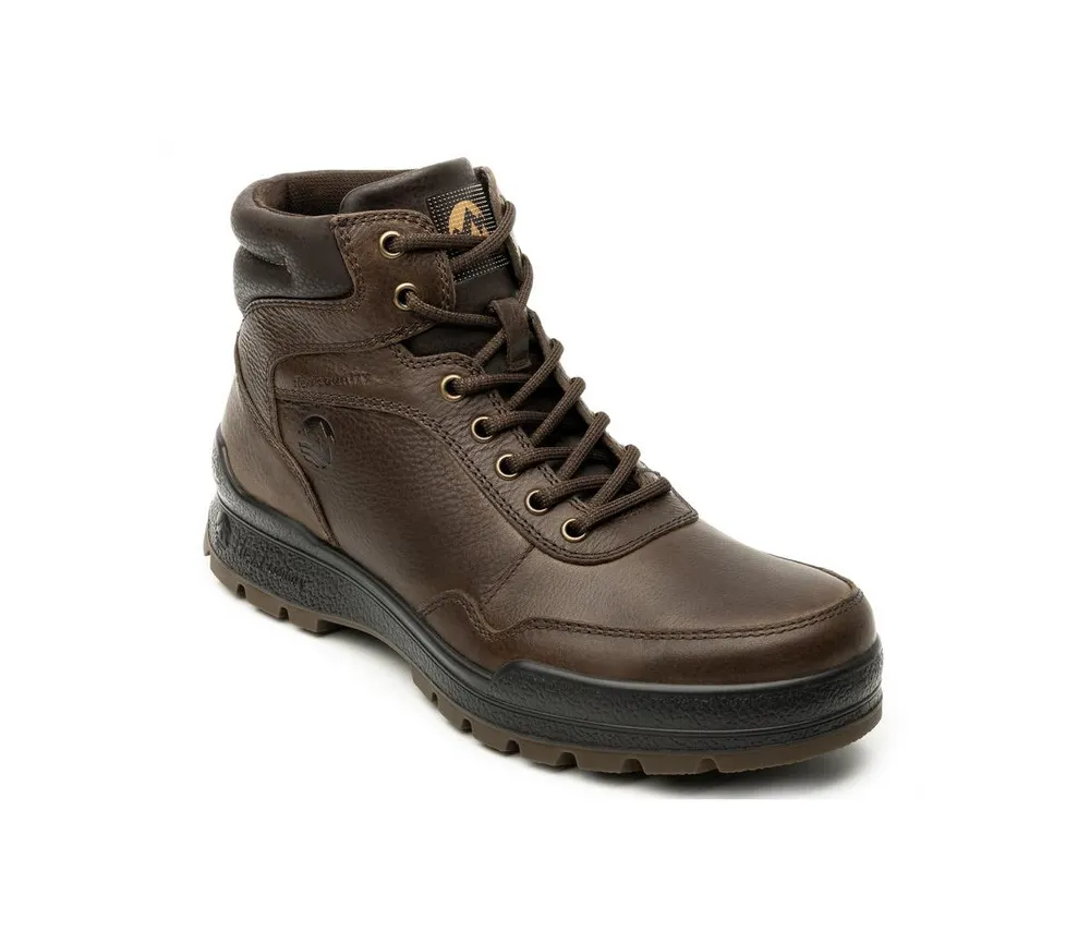 Flexi Men's Men s Outdoor Dark Brown Leather Boots By