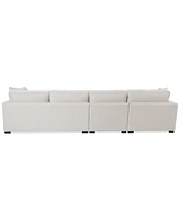 Nightford 146" 3-Pc. Fabric Chaise Sectional, Created for Macy's