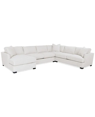 Nightford 148" 4-Pc. Fabric Chaise Sectional, Created for Macy's