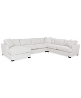 Nightford 148" 4-Pc. Fabric Chaise Sectional, Created for Macy's