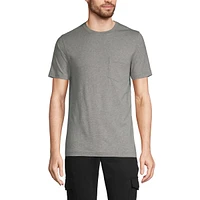 Lands' End Men's Short Sleeve Cotton Supima Tee With Pocket