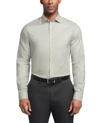 Calvin Klein Men's Steel Regular Fit Stretch Wrinkle Free Dress Shirt