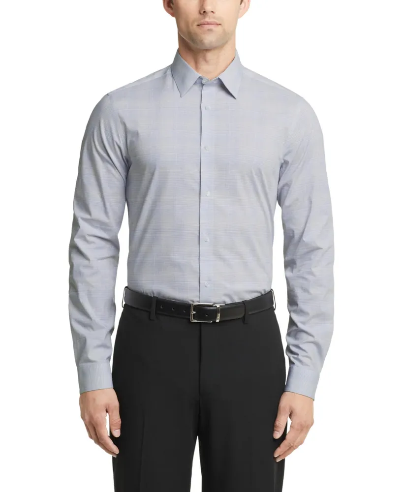 Calvin Klein Men's Steel Slim Fit Stretch Wrinkle Free Dress Shirt