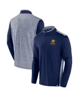 Men's Fanatics Navy Notre Dame Fighting Irish Recharged Quarter-Zip Jacket