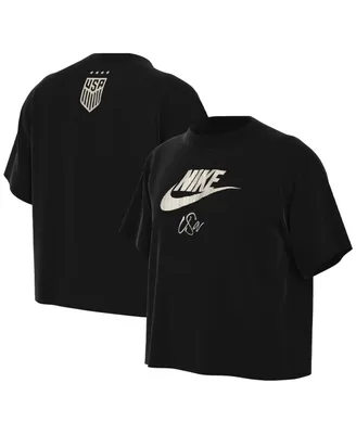 Big Boys Nike Black Uswnt Futura T-shirt