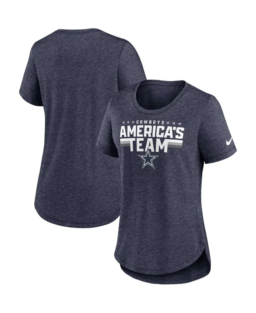 Women's Nike Heather Royal Buffalo Bills Fashion Tri-Blend T-Shirt