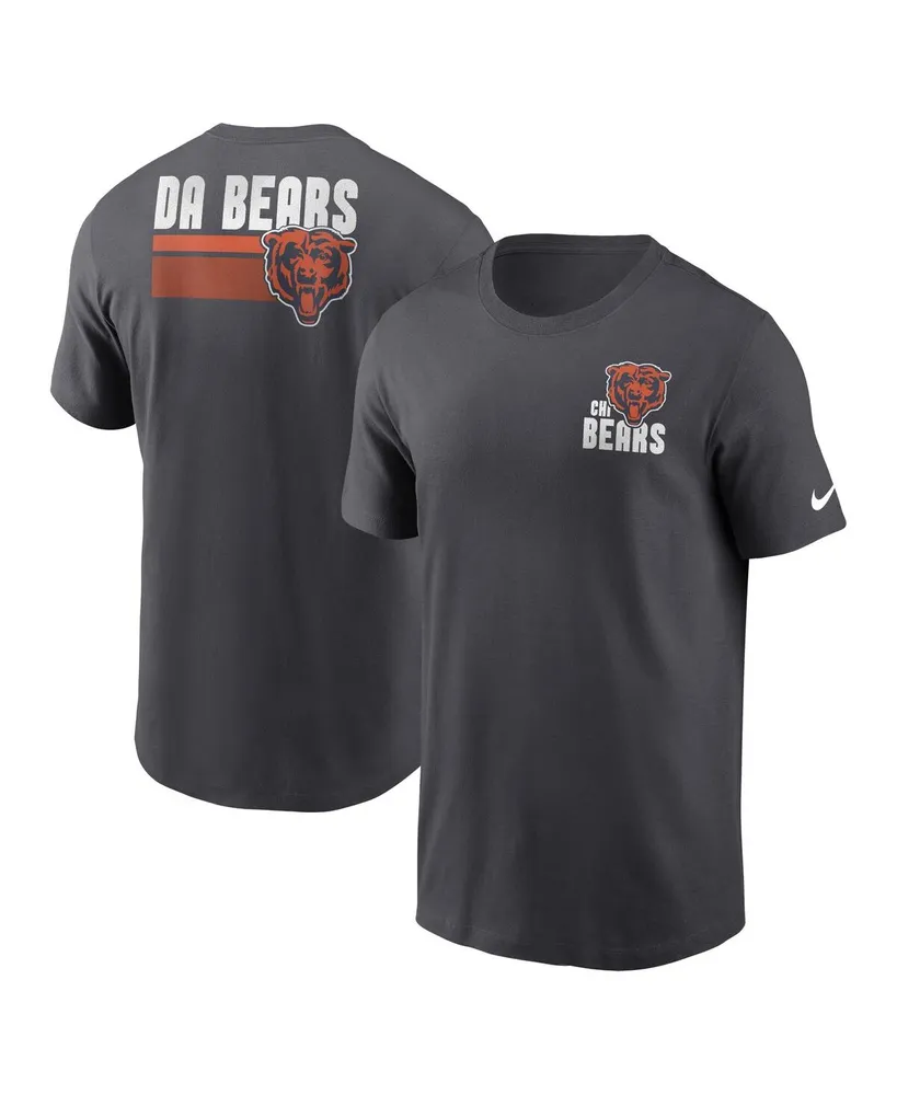 Men's Nike Anthracite Chicago Bears Velocity Long Sleeve T-Shirt Size: Medium