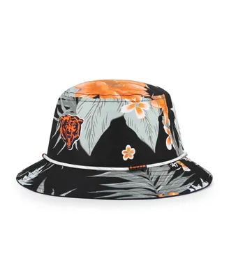 Men's '47 Brand Black Chicago Bears Dark Tropic Bucket Hat