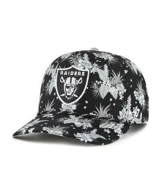 Men's '47 Brand Black Las Vegas Raiders Dark Tropic Hitch Adjustable Hat