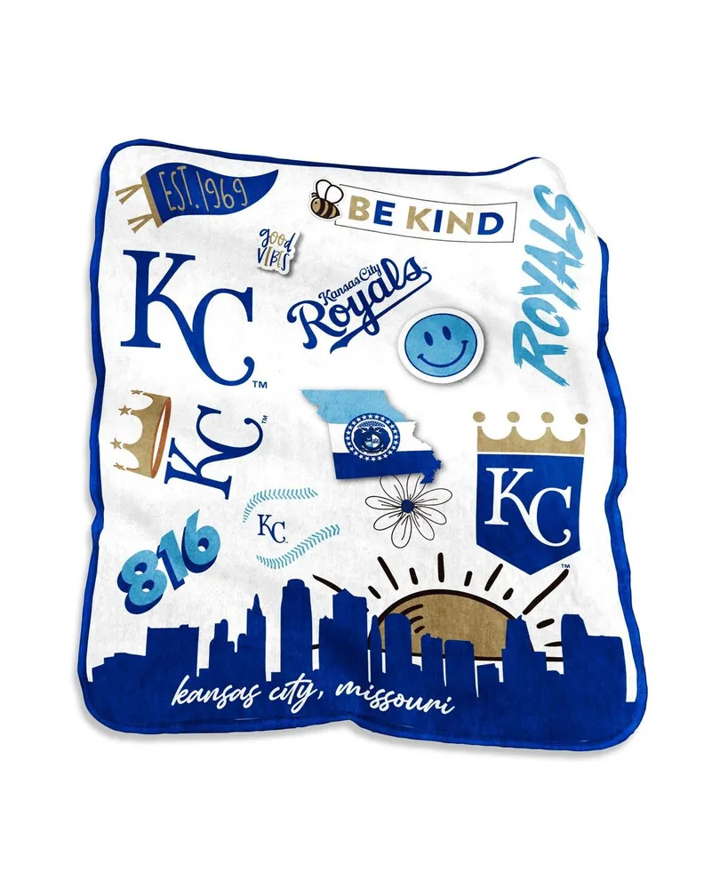 Kansas City Royals 50'' x 60'' Native Raschel Plush Throw Blanket