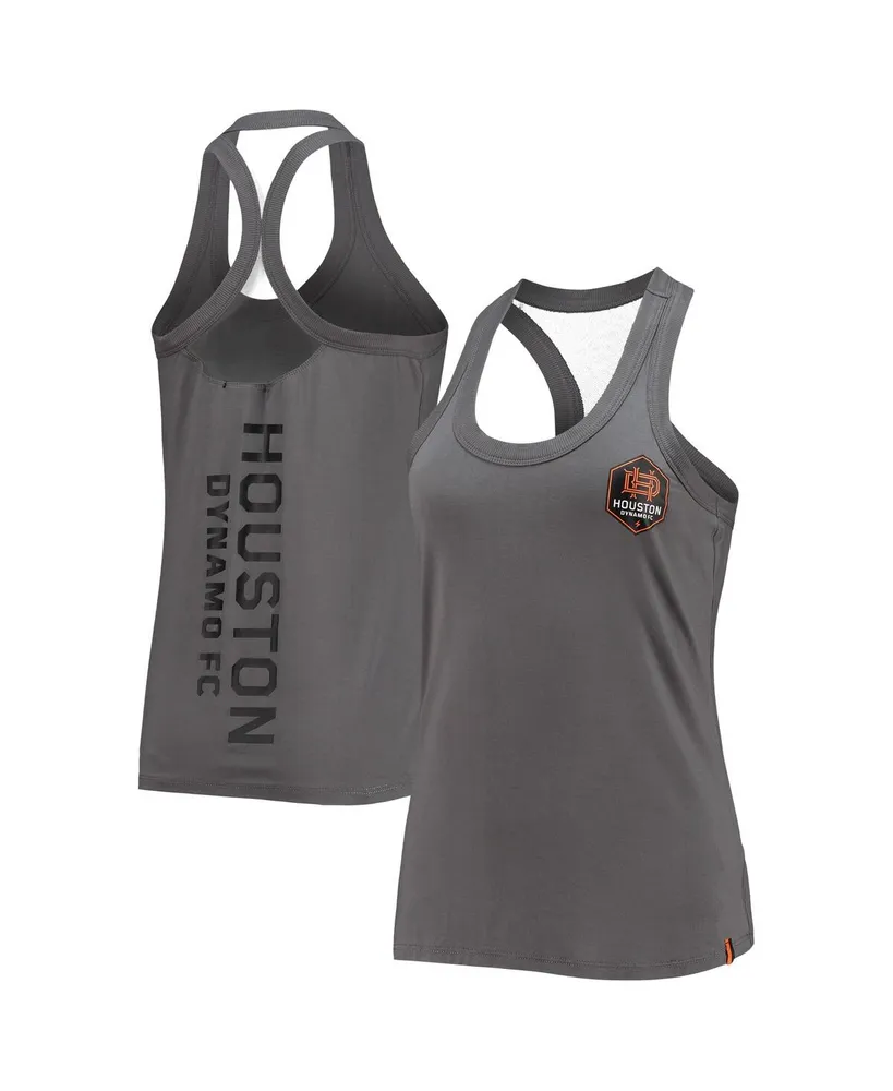 THE WILD COLLECTIVE Women's The Wild Collective Gray Houston Astros Twisted  Tie Front Tank Top