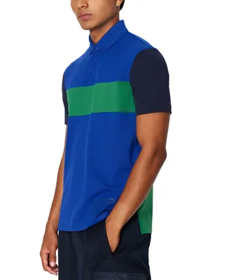 A|X Armani Exchange Men's Colorblocked Polo Shirt