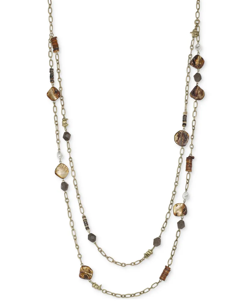 Steve Madden Mixed Layered Chain Necklace - Gold | Hawthorn Mall