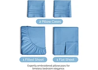 4 Piece Microfiber Sheet Set - California King