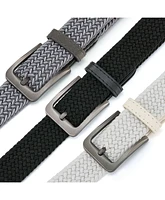 Gallery Seven Big & Tall Elastic Braided Stretch Belt Pack of 3