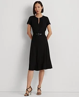 Lauren Ralph Lauren Women's Belted Georgette Dress