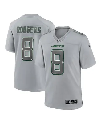 Men's Nike Aaron Rodgers Heather Gray New York Jets Atmosphere Fashion Game Jersey
