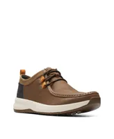 Clarks Men's Collection Wellman Moc Leather Lace Up Shoes