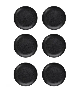 Fortessa Sound Midnight Coupe 6" 6 Piece Bead & Butter Plate Set, Service for 6