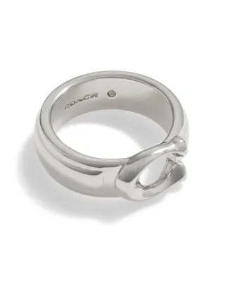 Coach Signature Tabby Sculpted C Band Ring