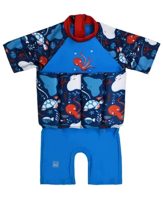 Splash About Toddler Boys Sea Printed Sleeved Floatsuit