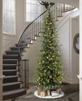 Puleo 10' Pre-Lit Slim Balsam Artificial Fir Tree