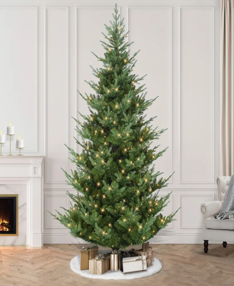 Puleo 9' Pre-Lit Hillside Spruce Artificial Tree