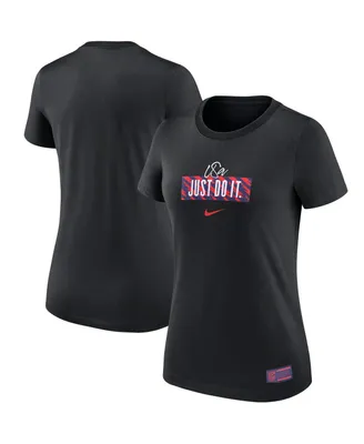 Women's Nike Black Usmnt Verbiage T-shirt
