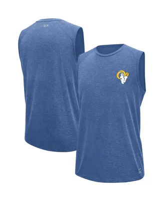 Men's Msx by Michael Strahan Royal Los Angeles Rams Warm Up Sleeveless T-shirt