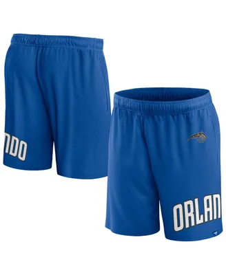 Men's Fanatics Blue Orlando Magic Free Throw Mesh Shorts