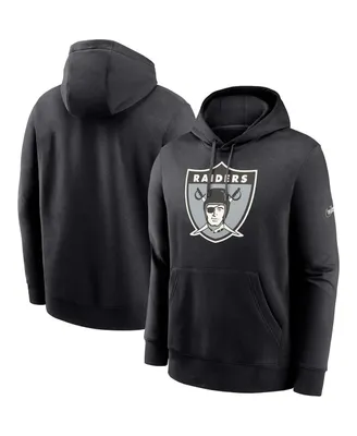 Men's Nike Black Las Vegas Raiders Rewind Club Pullover Sweatshirt Size: Medium