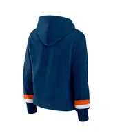 Women's Fanatics Navy Chicago Bears Over Under Pullover Hoodie