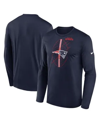 Men's Nike Navy New England Patriots Legend Icon Long Sleeve T-shirt
