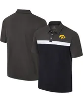 Men's Colosseum Charcoal Iowa Hawkeyes Two Yutes Polo Shirt