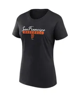 Women's Fanatics Black, Orange San Francisco Giants Fan T-shirt Combo Set