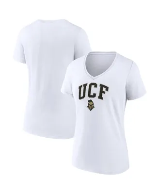 Women's Fanatics White Ucf Knights Evergreen Campus V-Neck T-shirt