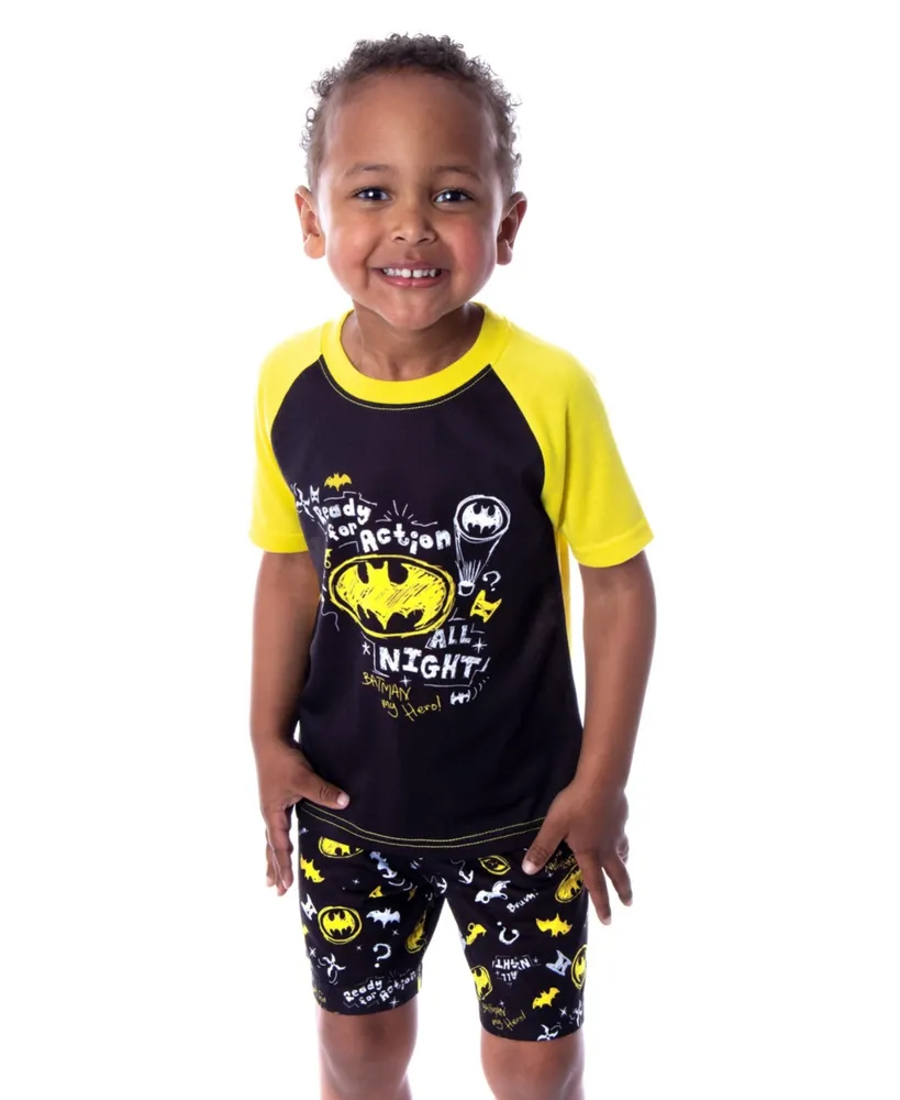 Dc Comics Toddler Boys Batman Pajamas Ready For Action 2 Piece Pajama Set