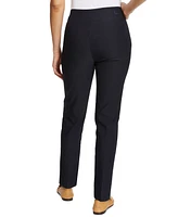 Gloria Vanderbilt Women's Tummy-Control Pull-On Slim Trousers, Regular