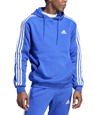 adidas Men's Essentials 3-Stripes Regular-Fit Fleece Hoodie, Regular & Big Tall