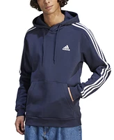 adidas Men's Essentials 3-Stripes Regular-Fit Fleece Hoodie, Regular & Big Tall