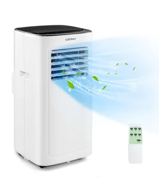 Costway 6000 Btu (9000 Btu Ashar) Portable Air Conditioner 3-in-1 Ac Unit with Cool Dehum Fan Sleep Mode