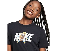 Nike Big Kids Sportswear Relaxed-Fit Printed T-Shirt