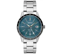 Seiko Men's Automatic Presage Gmt Stainless Steel Bracelet Watch 41mm