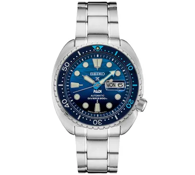 Seiko Men's Automatic Prospex Padi Special Edition Stainless Steel Bracelet Watch 45mm